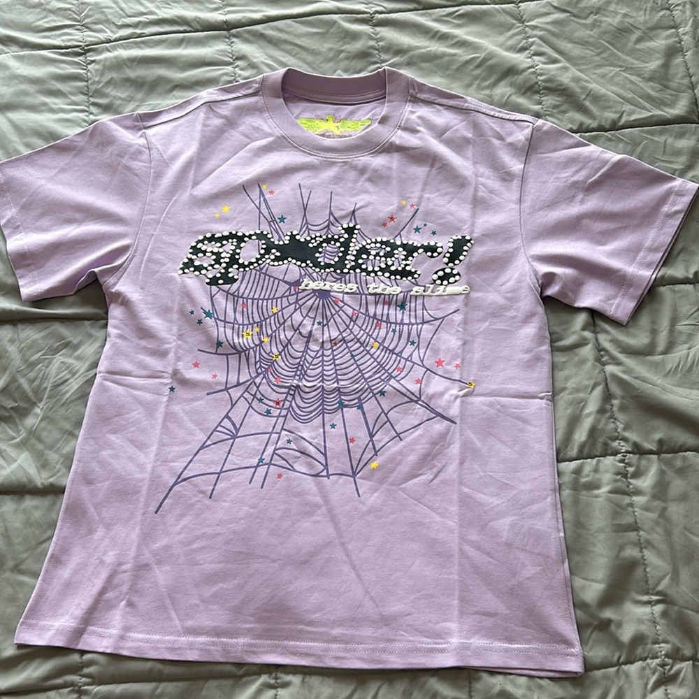 Purple Spider tee size medium.